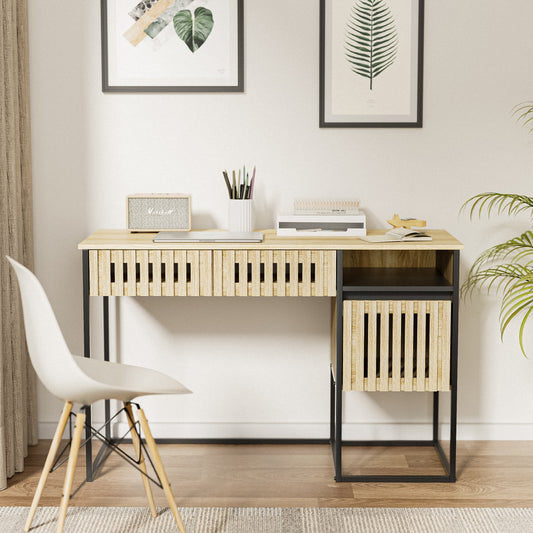 Scandinavian Chic Writing Desk- Natural color plus Black
