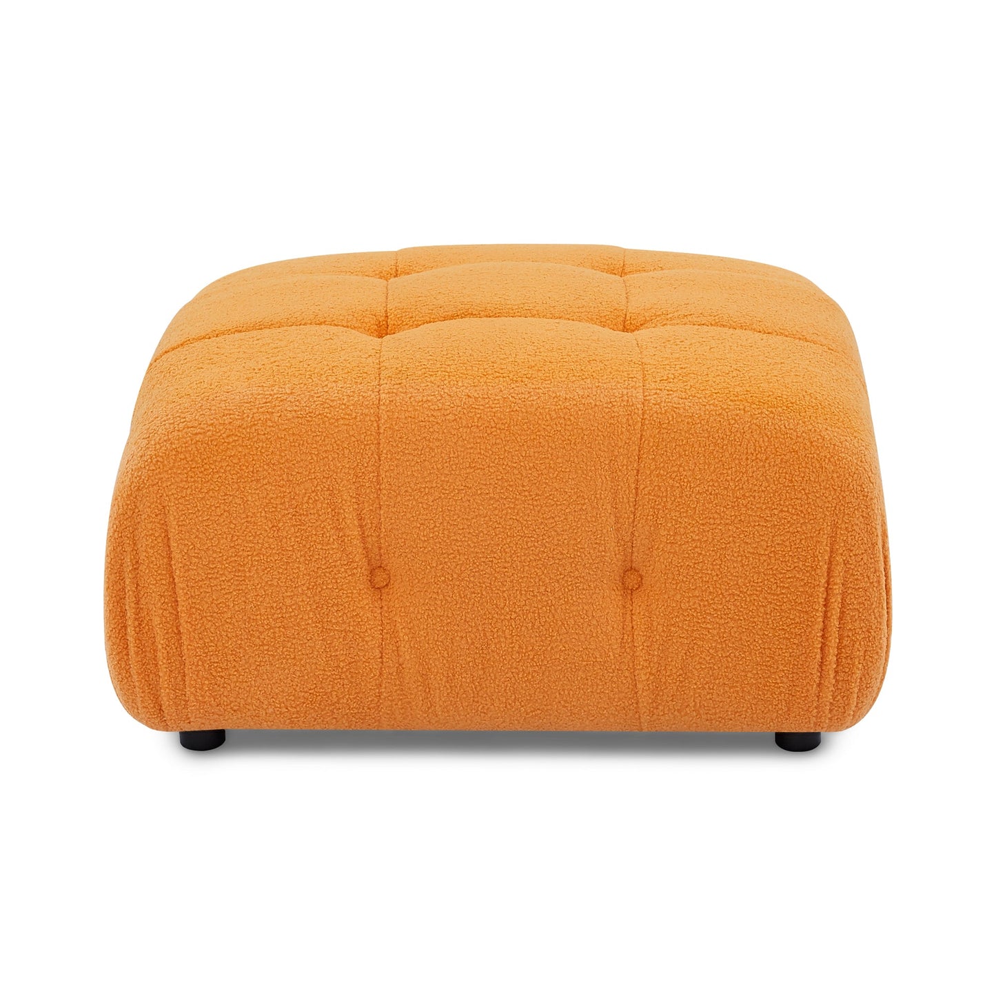 Modular Sectional Sofa,  Orange Velvet