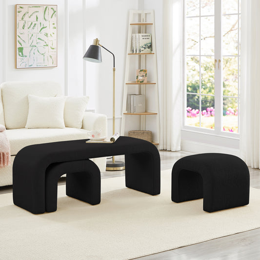 The Arcadia Bench Set - Black