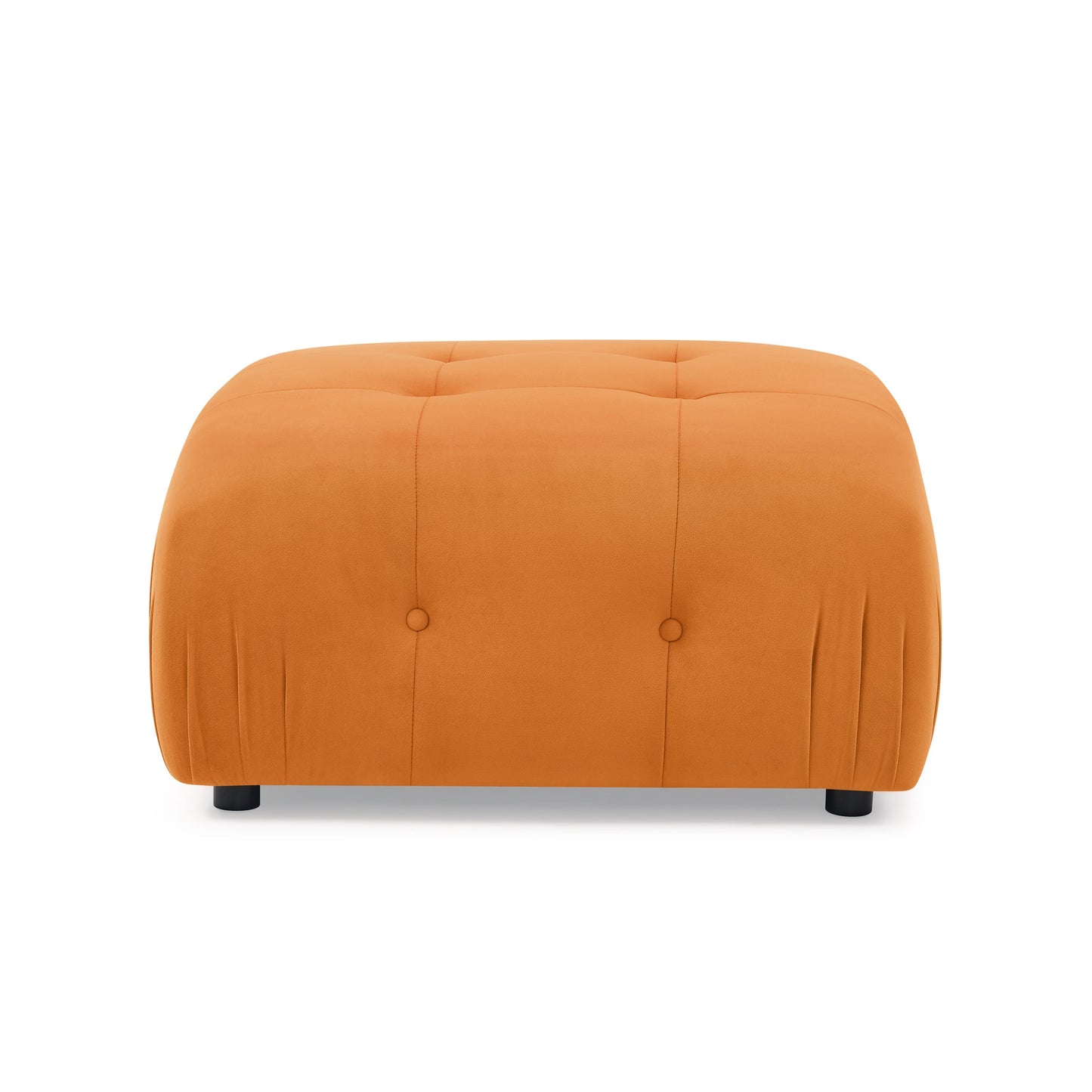 Modular Sectional Sofa,  Orange Velvet