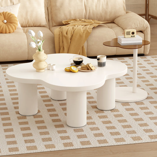 The Nero Luxe Coffee Table Set and End Table with Glass Top